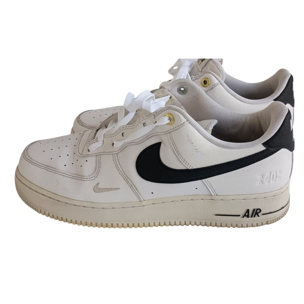 Nike Air Force 1 Low '07 LV8 40th Anniversary White Black Size 12